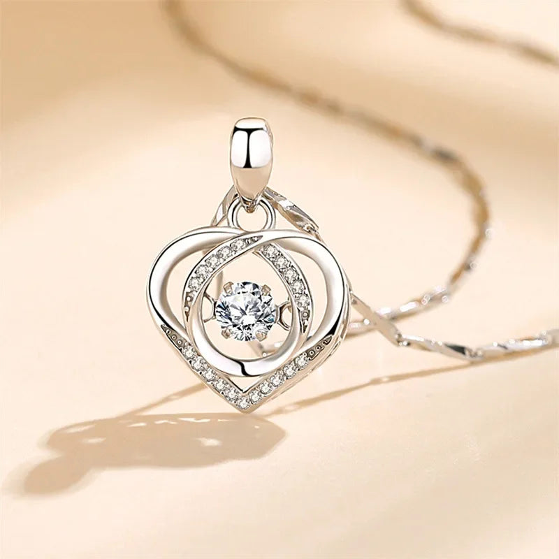 Conjunto Colar + Pulseira Coração