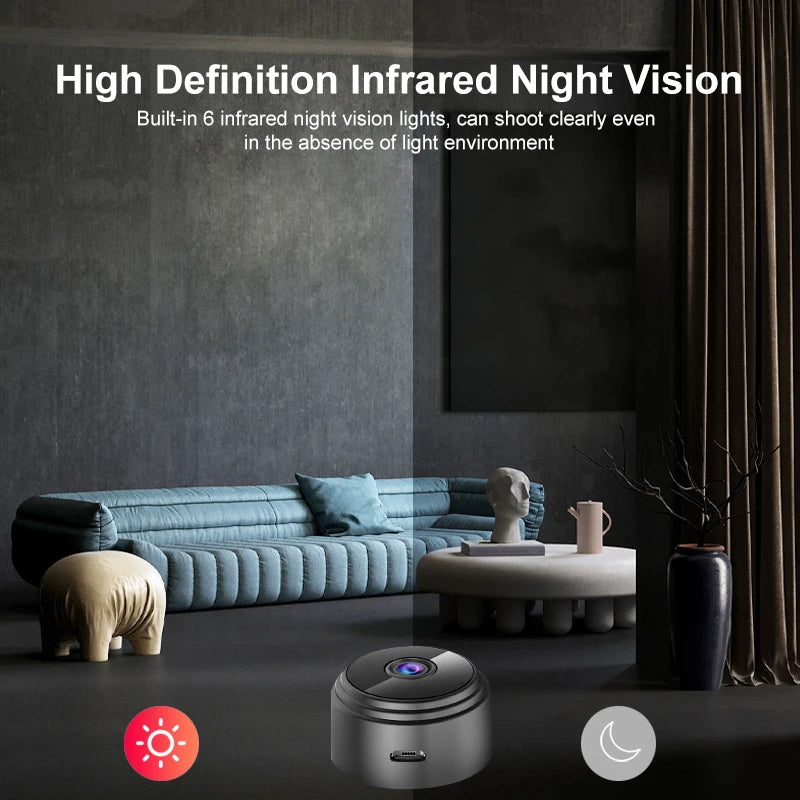 Mini Câmera 1080p HD Sem Fio