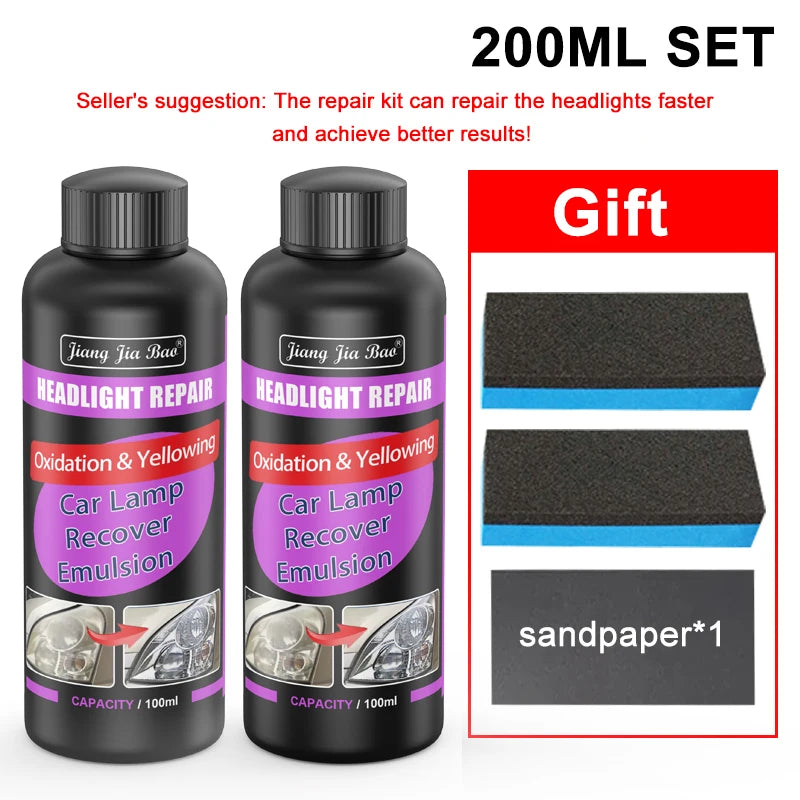 Kit de Polimento para Faróis de Carro