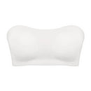 Sutiã sem alças com botões laterais do peito para vestido fora do ombro copos contorneados para forma suave design antiderrapante tamanho meia xícara