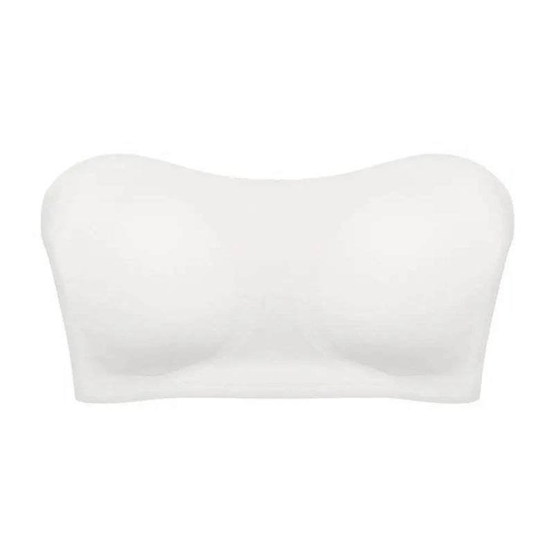 Sutiã sem alças com botões laterais do peito para vestido fora do ombro copos contorneados para forma suave design antiderrapante tamanho meia xícara