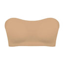 Sutiã sem alças com botões laterais do peito para vestido fora do ombro copos contorneados para forma suave design antiderrapante tamanho meia xícara