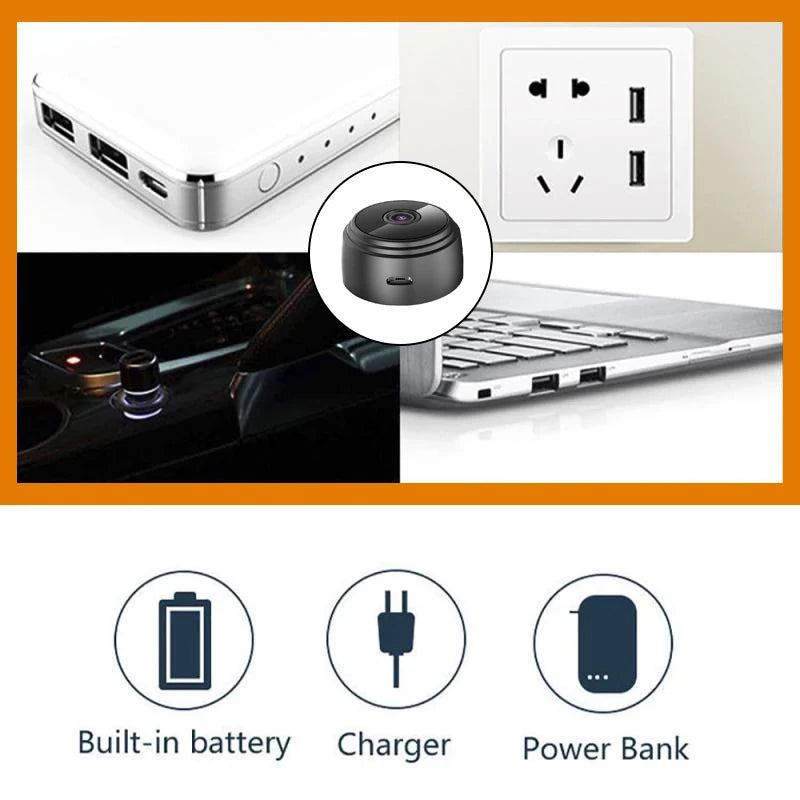 Mini Câmera 1080p HD Sem Fio